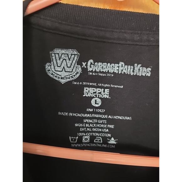 WWE Garbage Pail Kids Stone Cold Steve Austin T-shirt Large Seething Steve Black - Picture 3 of 4